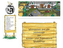 Tablet Screenshot of jugendfarm-wuppertal.de